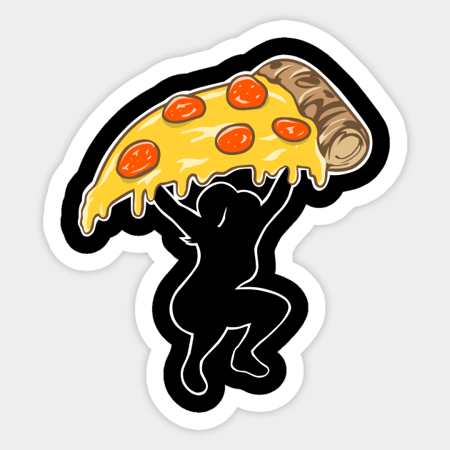 Pizza and Fitness Sticker by TimAddisonArt